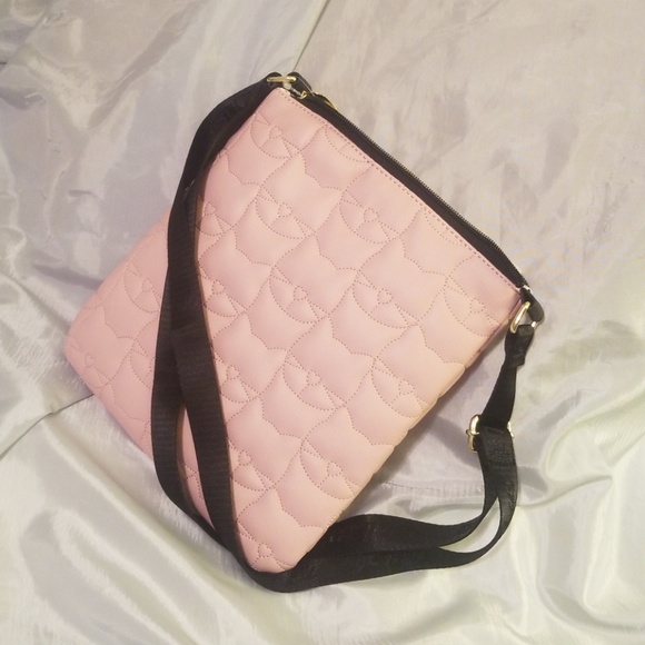Betsey Johnson cat quilt * crossbody - Picture 2 of 3